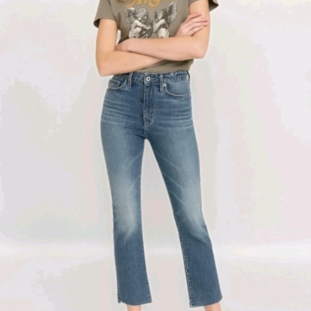 Morrison The Starlet Crop Jeans Cropped Raw Hem Denim Women's Sz 31 NEW $148